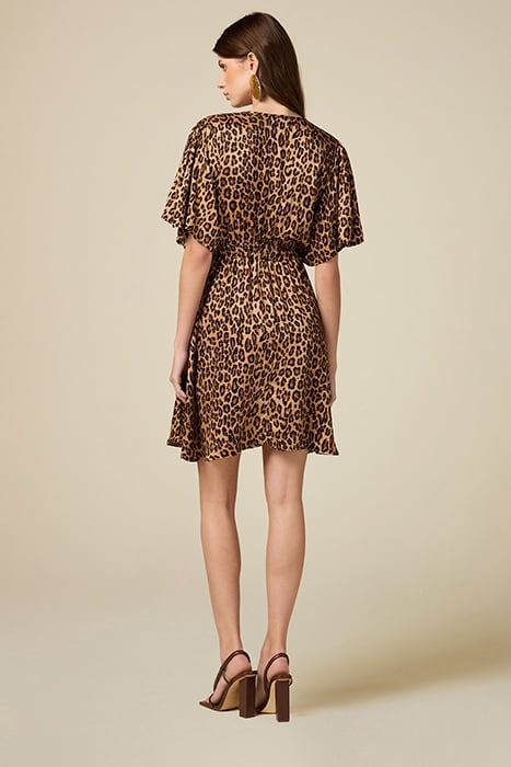 SHORT ANIMAL-PATTERN DRESS NATURAL 2