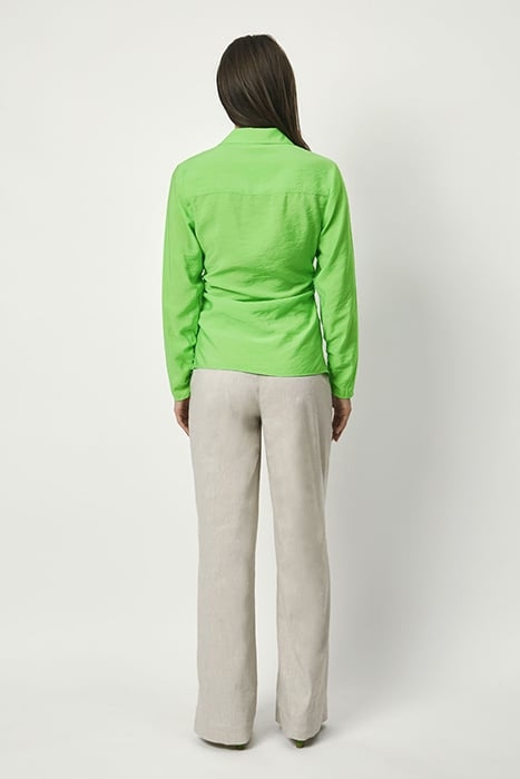 PANSY DRAPEY BLOUSE GREEN FLARE 6
