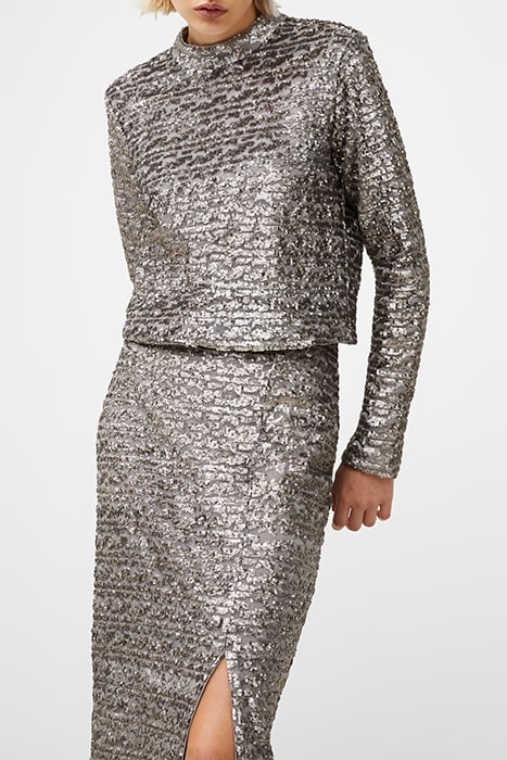 ADALYNN SEQUIN TOP GUN METAL 1