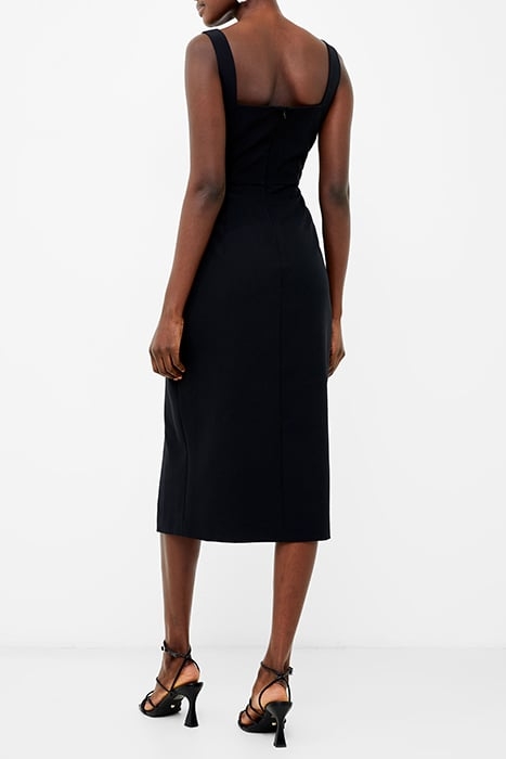 ECHO CREPE NECK DETAIL DRESS BLACKOUT 2