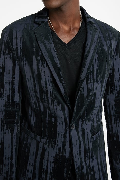 ONE BUTTON SKINNY NOTCH THISTLE 3