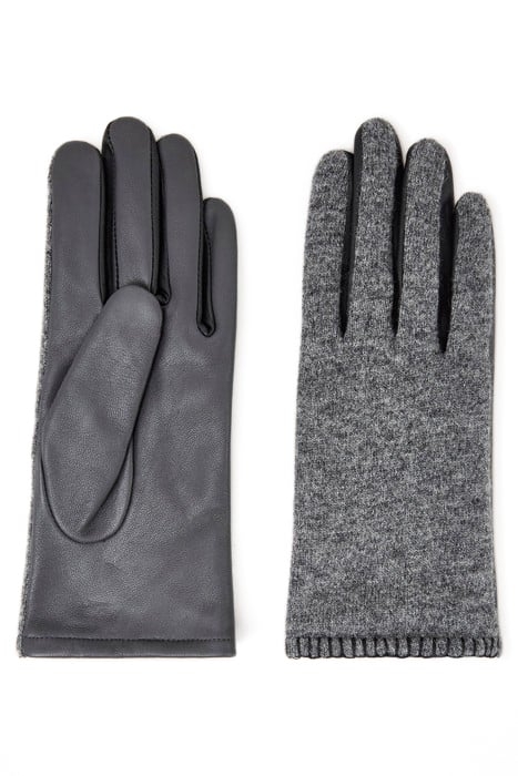 LUCIE LEATHER GLOVE MID GREY 2