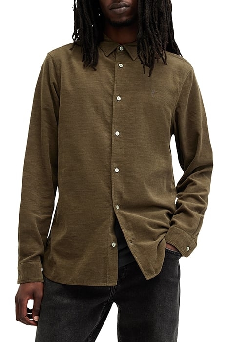 BIRCHWOOD LS SHIRT CAGE BROWN 1