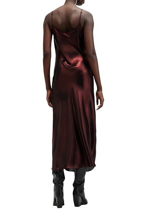 HADLEY DRESS METALLIC RED 2