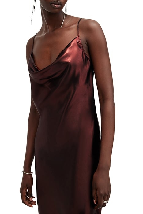 HADLEY DRESS METALLIC RED 6