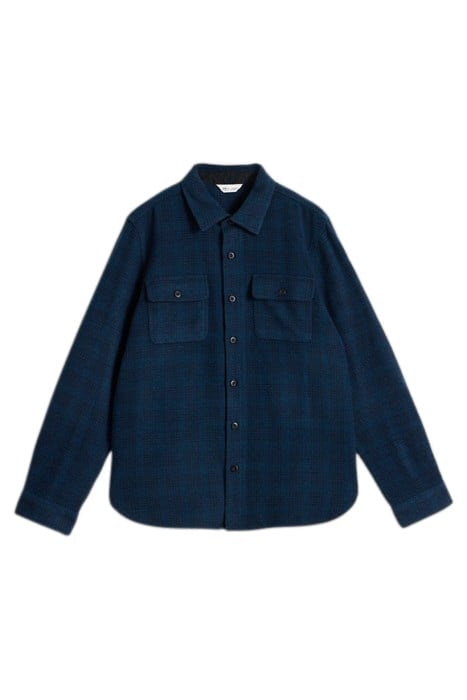 DARWEN TEXTURE OVERSHIRT NAVY MULTI 2