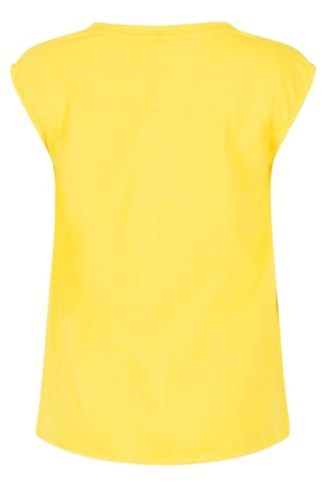 T-SHIRT CAP SLEEVES VIBRANT YELLOW 6
