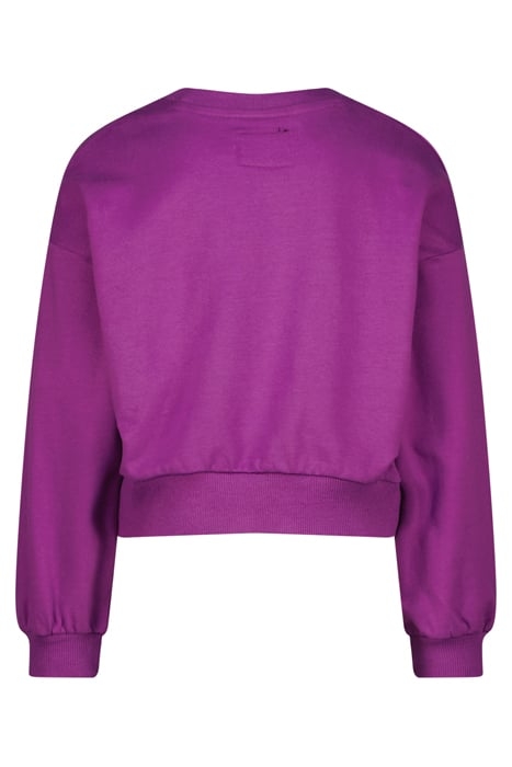 GIRLS MARIE SWEATER FLOWER PURPLE 2