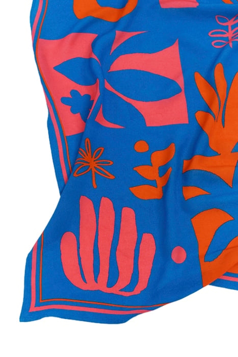 AYNI - BLUE SQUARE SCARF SERIGRAPHS PLACED 2