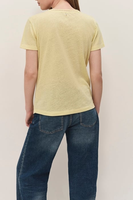 MANIA - MIMOSA COTTON LINEN T-SHIRT 2