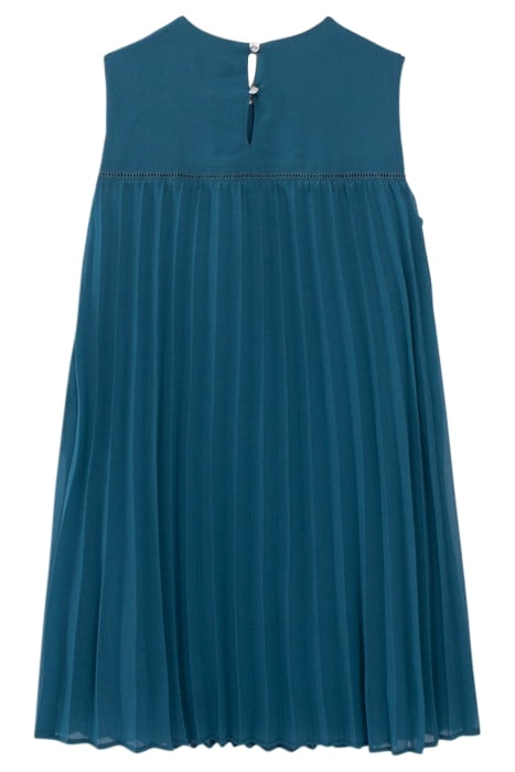 GIRLS’ GREEN PLEATED DRESS 2