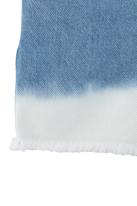 GIRLS’ DEEP-DYE WATERLESS DENIM SHORTS, EMBROIDERED WAIST 4