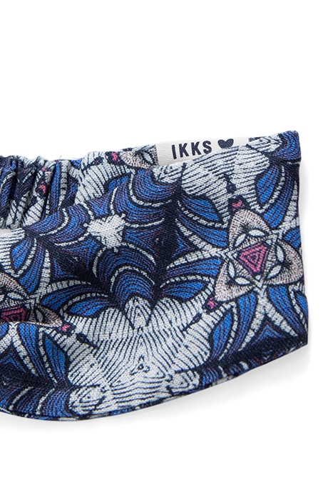 GIRLS' WHITE HEADBAND WITH GRAPHIC WAX PRINT 4