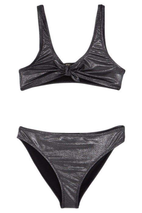 GIRLS’ GREY LAMÉ BIKINI 1