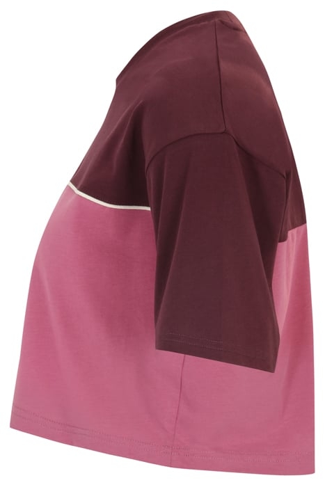 LOOBU BLOCKED TEE WINETASTING-RED VIOLET 6