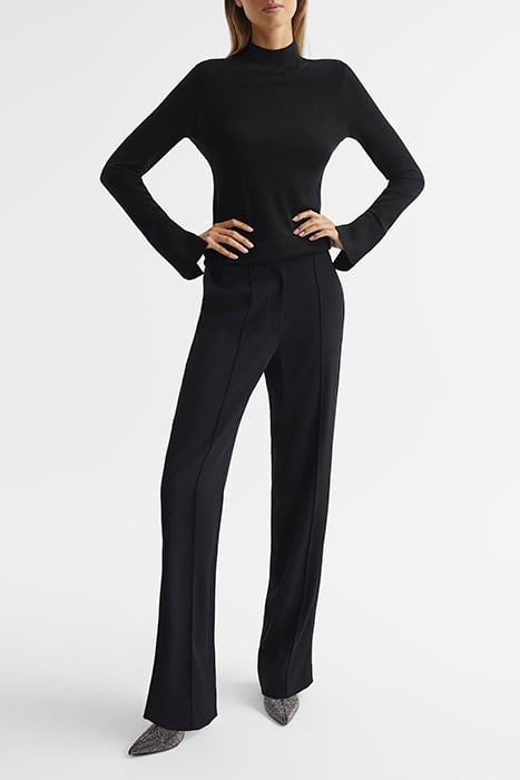 SASHA-MERINO SPLIT SLEEVE BLACK 2