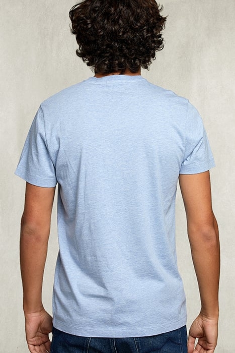 SLIM FIT PIMA COTTON T-SHIRT AIR MIX BLUE 2