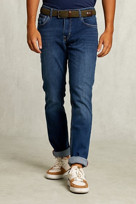 SLIM FIT 5-POCKET JEANS STONE DENIM 1