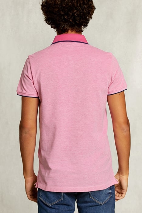CUSTOM FIT COTTON POLO AMARANTH PINK 2