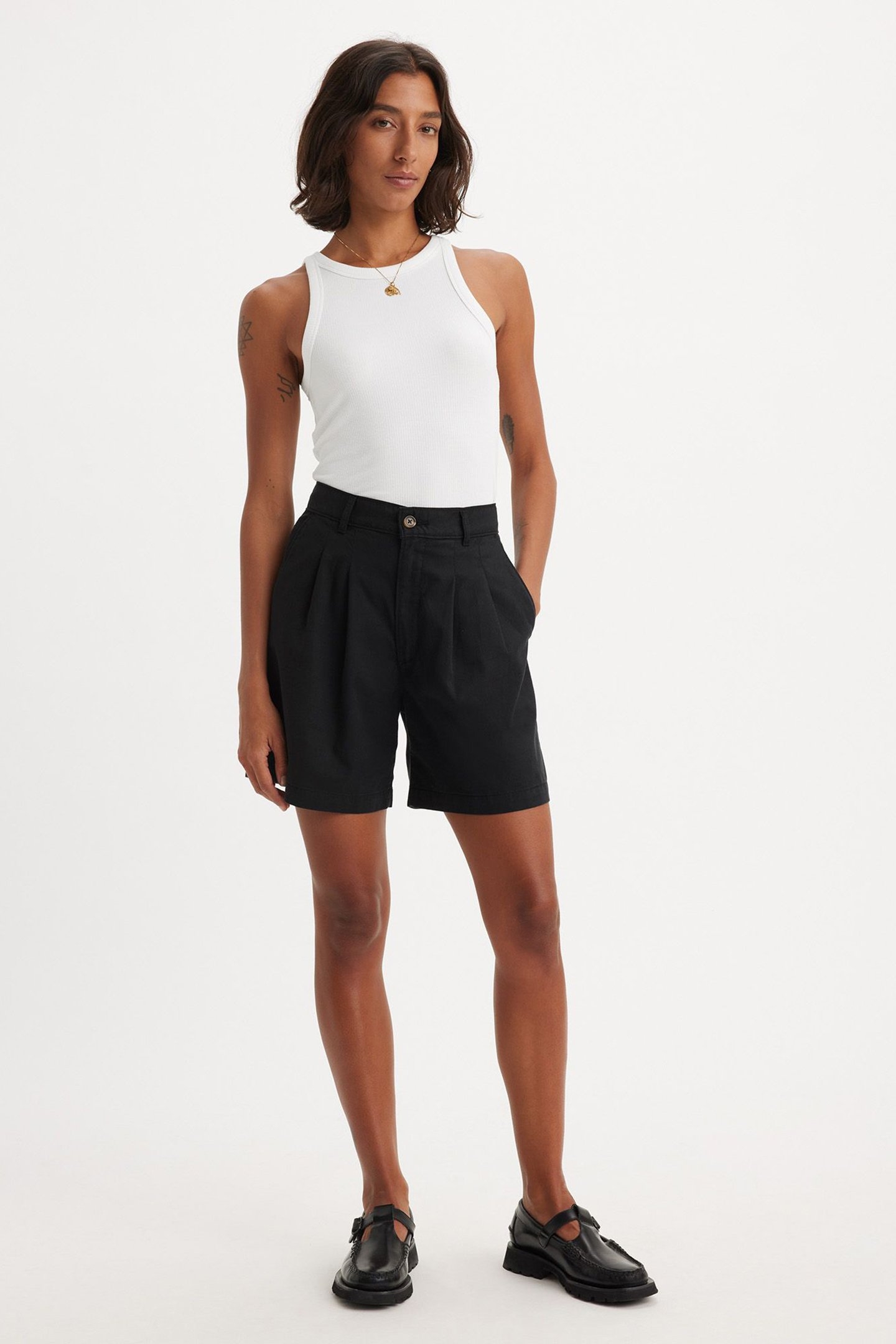 PLEATED TROUSER SHORTS 6