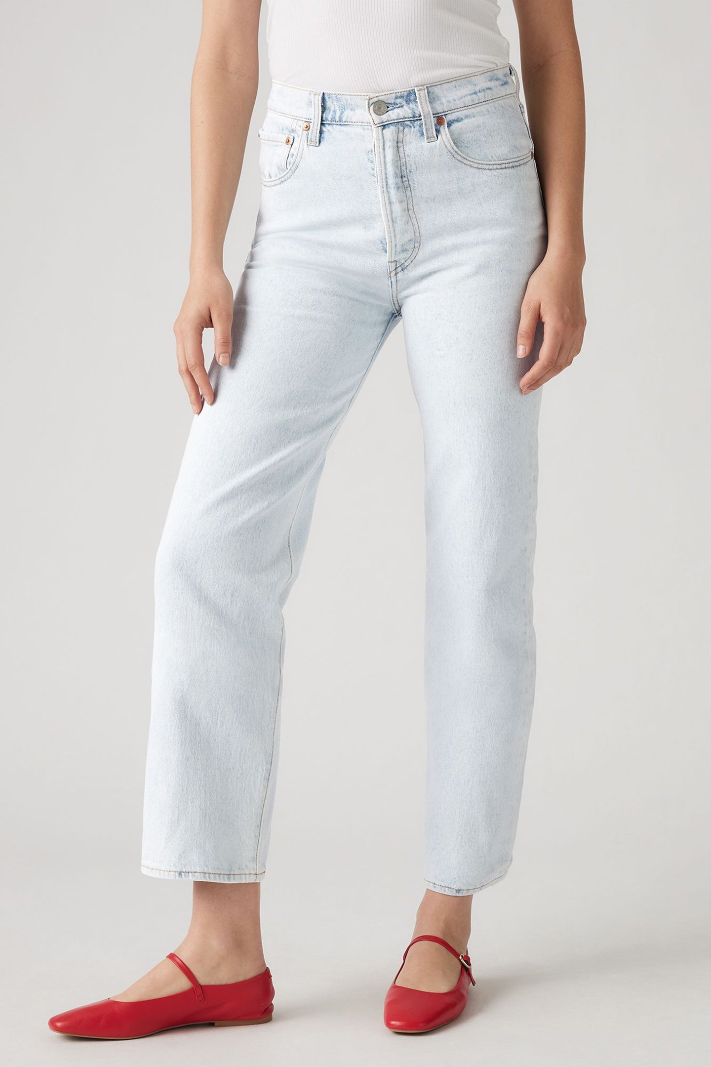 RIBCAGE STRAIGHT ANKLE JEANS 1