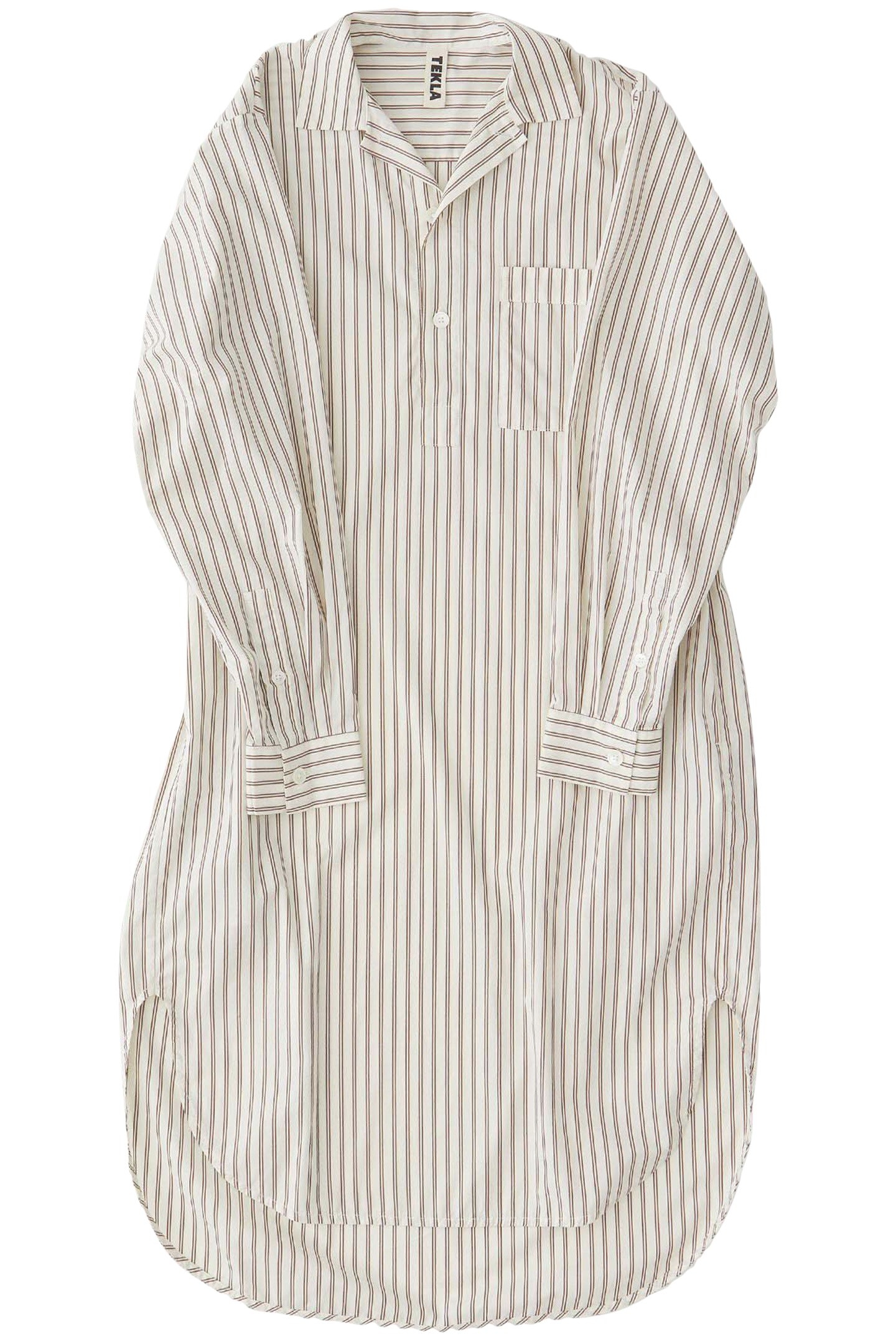 UNISEX POPLIN, NIGHT SHIRT HOPPER STRIPES 4