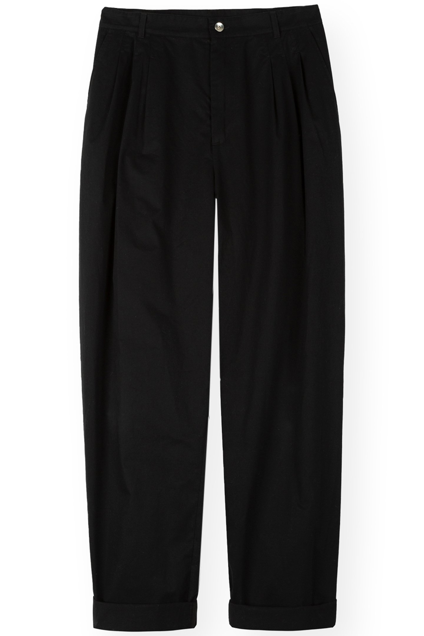 PANTS SATIN COTTON CHINO BLACK 3