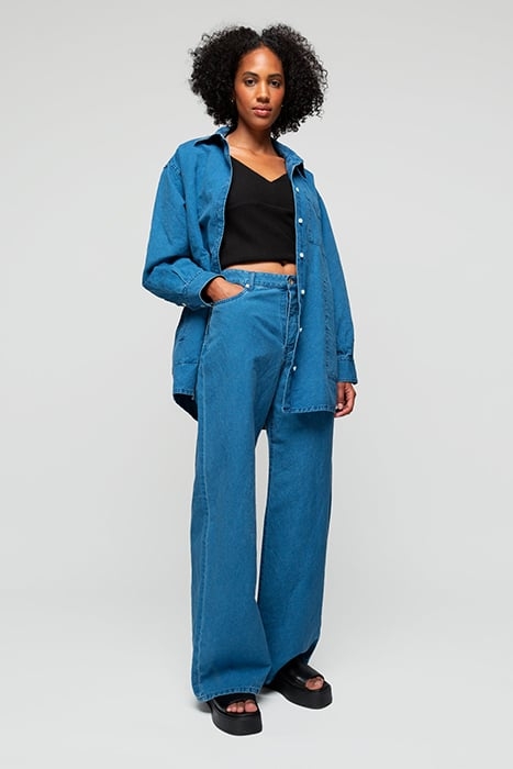 CLASSIC SHIRT WASHED LINNEN BLUE 3