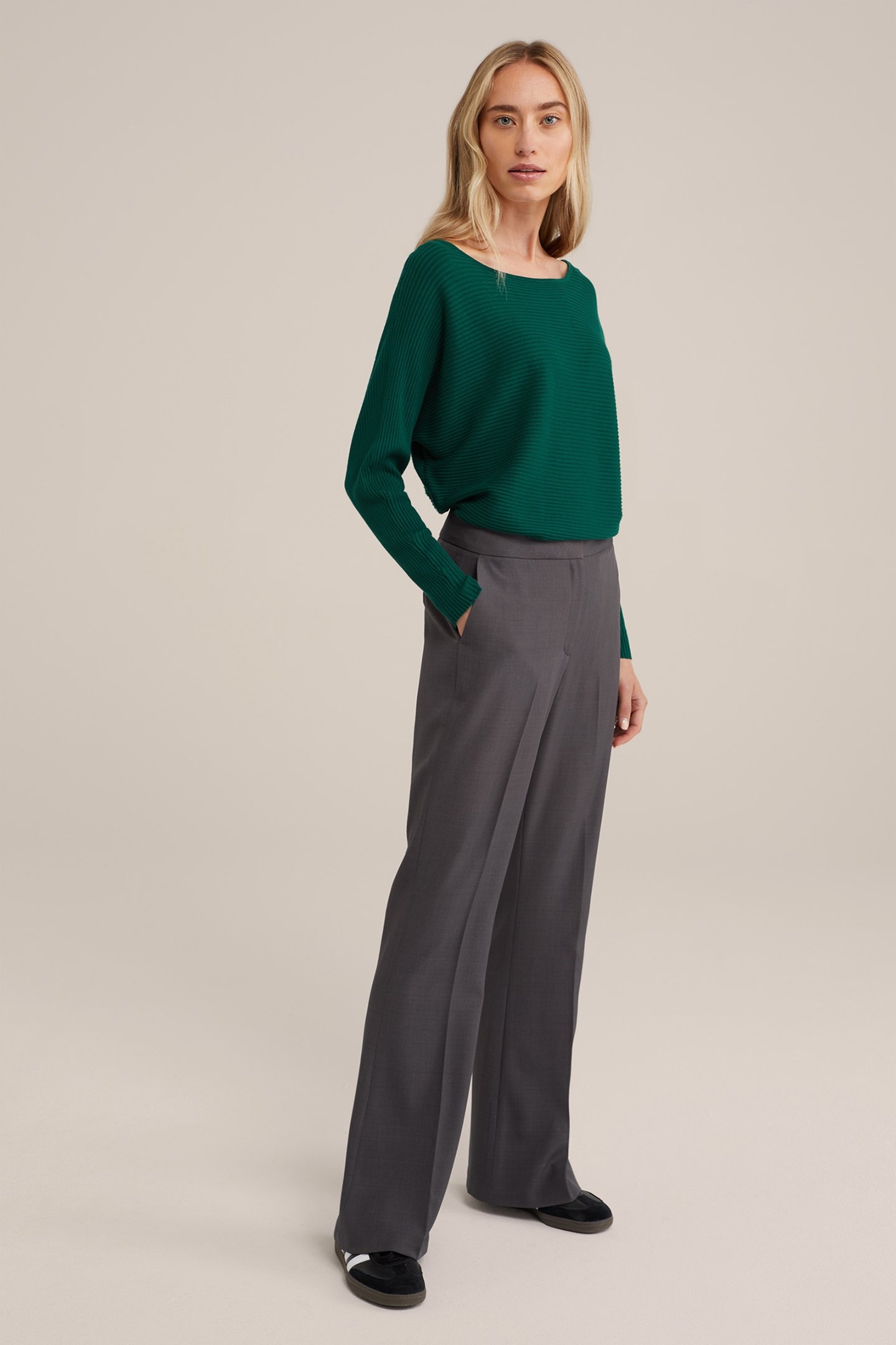 KNITTED PULLOVER DARK GREEN 3