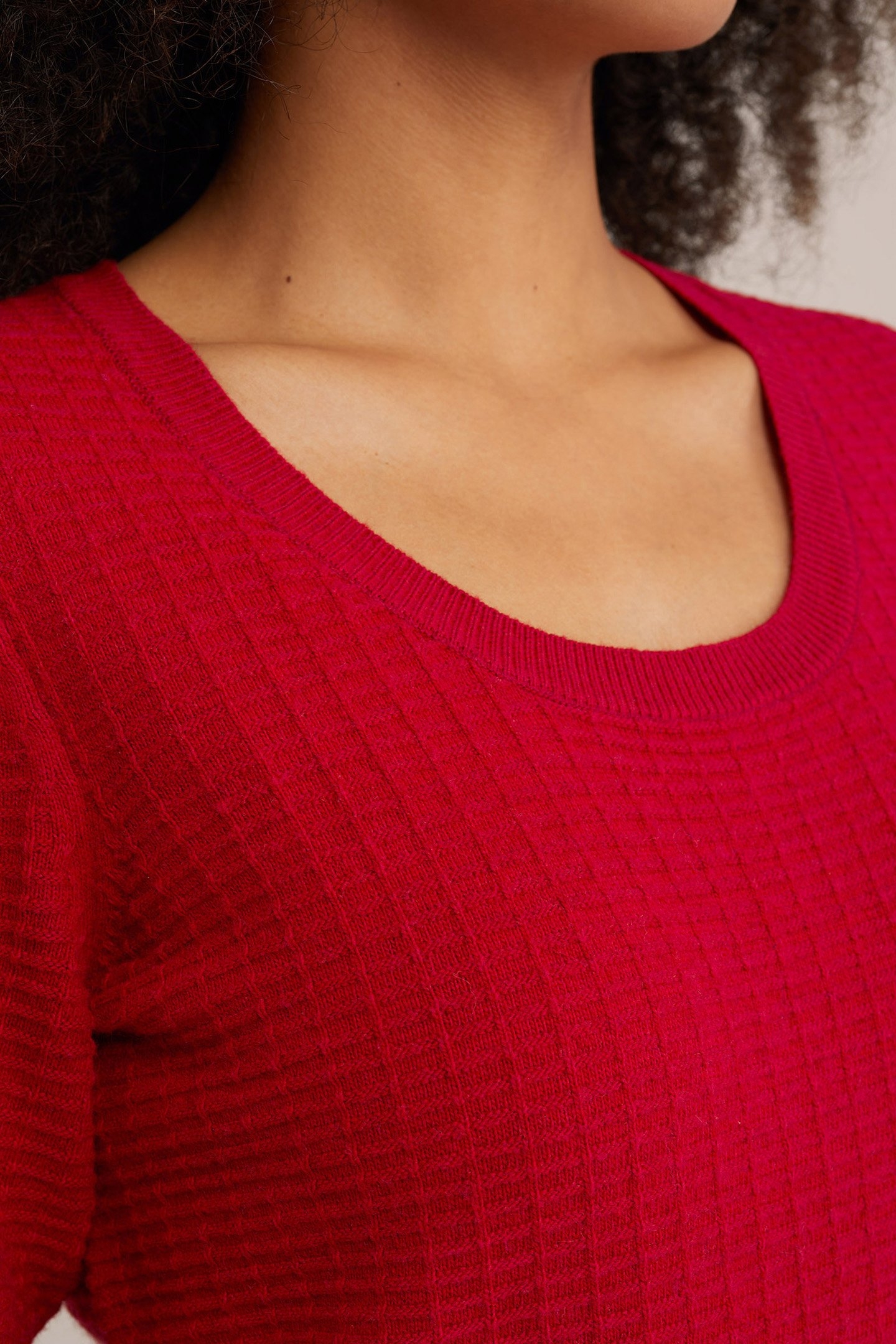 KNITTED PULLOVER BRIGHT RED 6