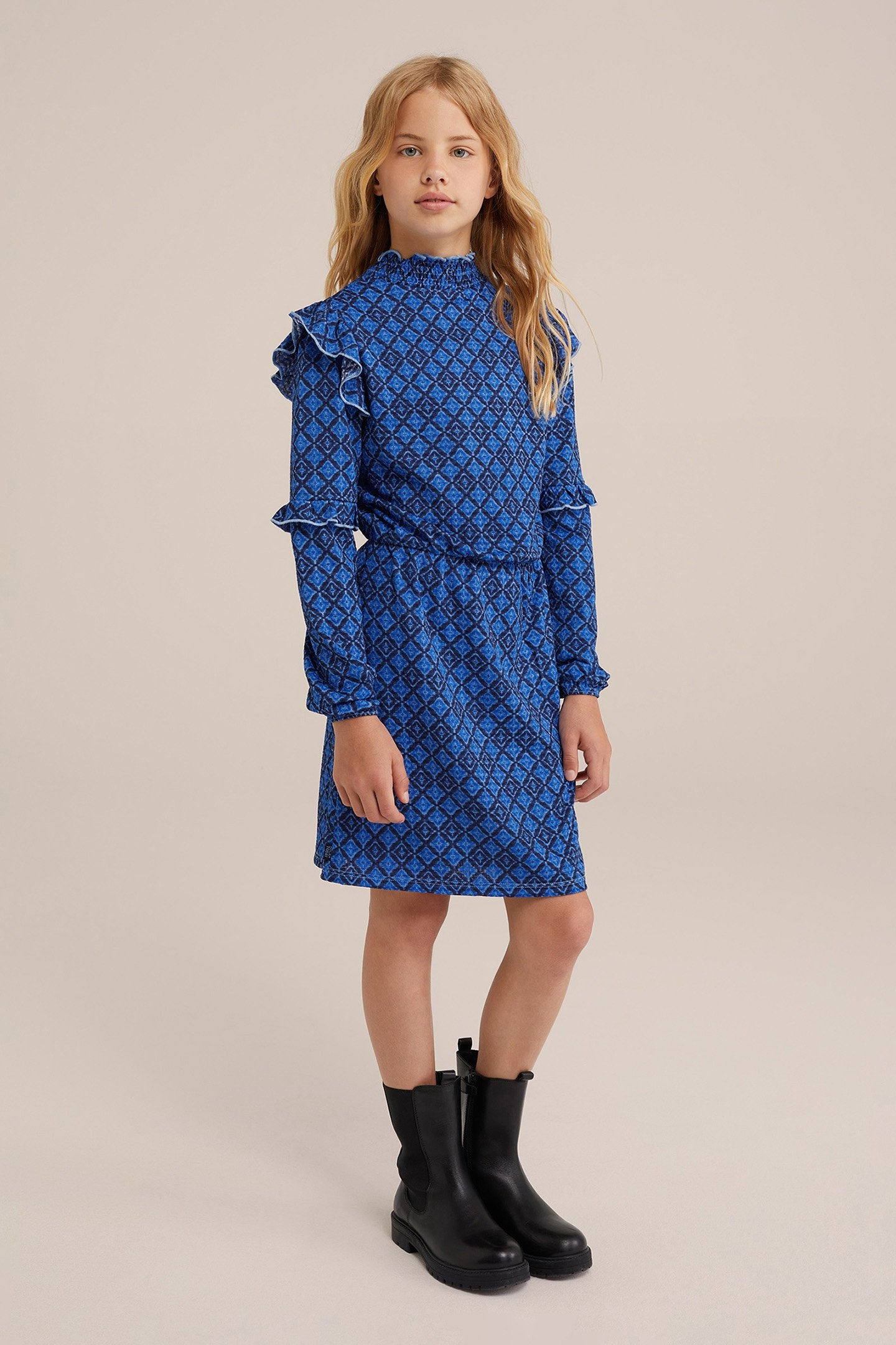 DRESS MID LENGTH DARK BLUE 2