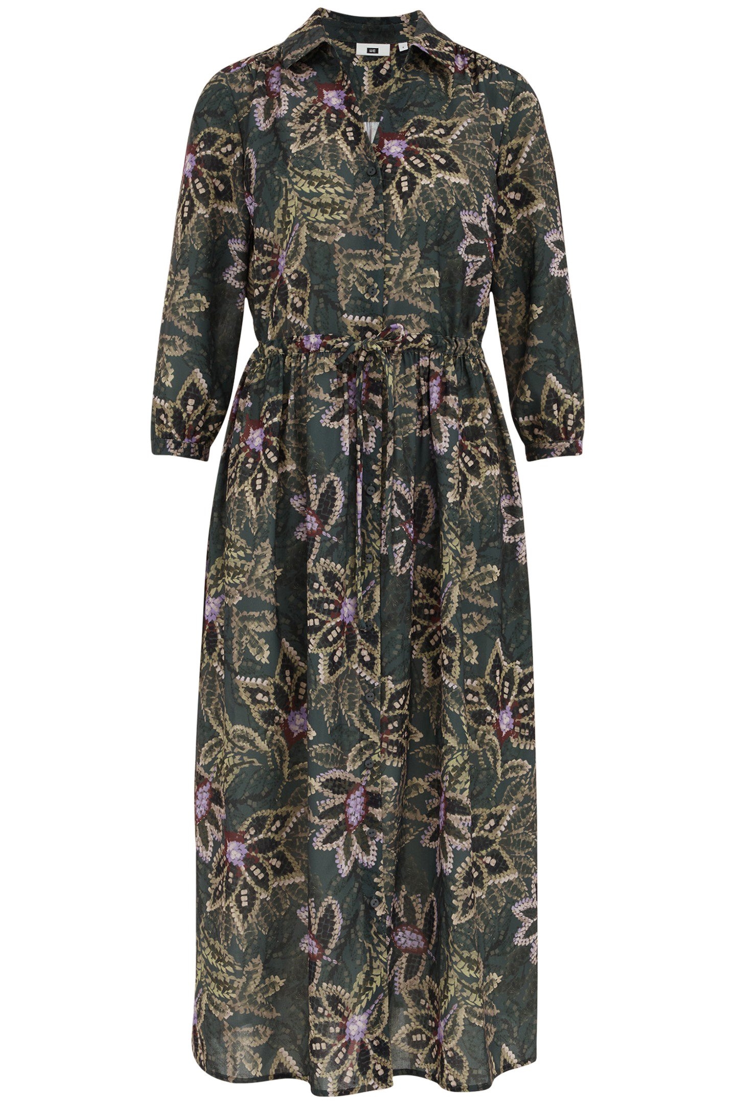 DRESS MID LENGTH DARK GREEN 3