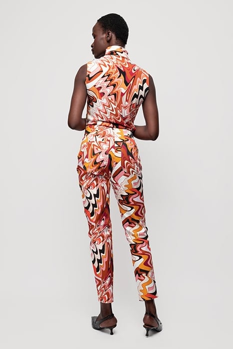 SWIRL POWER PANTS LEATHER BROWN/LIGHT PINK 2