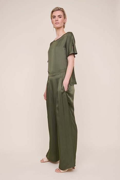 WRAP SATIN PANTS GRAPE LEAF 4