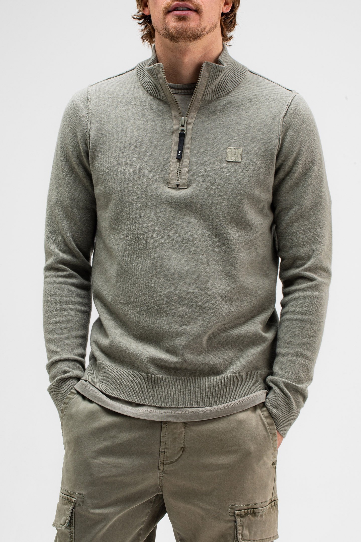 CLIFDEN HALFZIP GRANITE GREEN 1