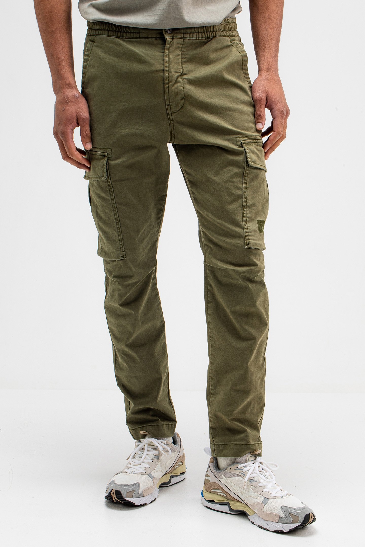 TRISTAN SLIM SATEEN CARGO LAGO GREEN 1