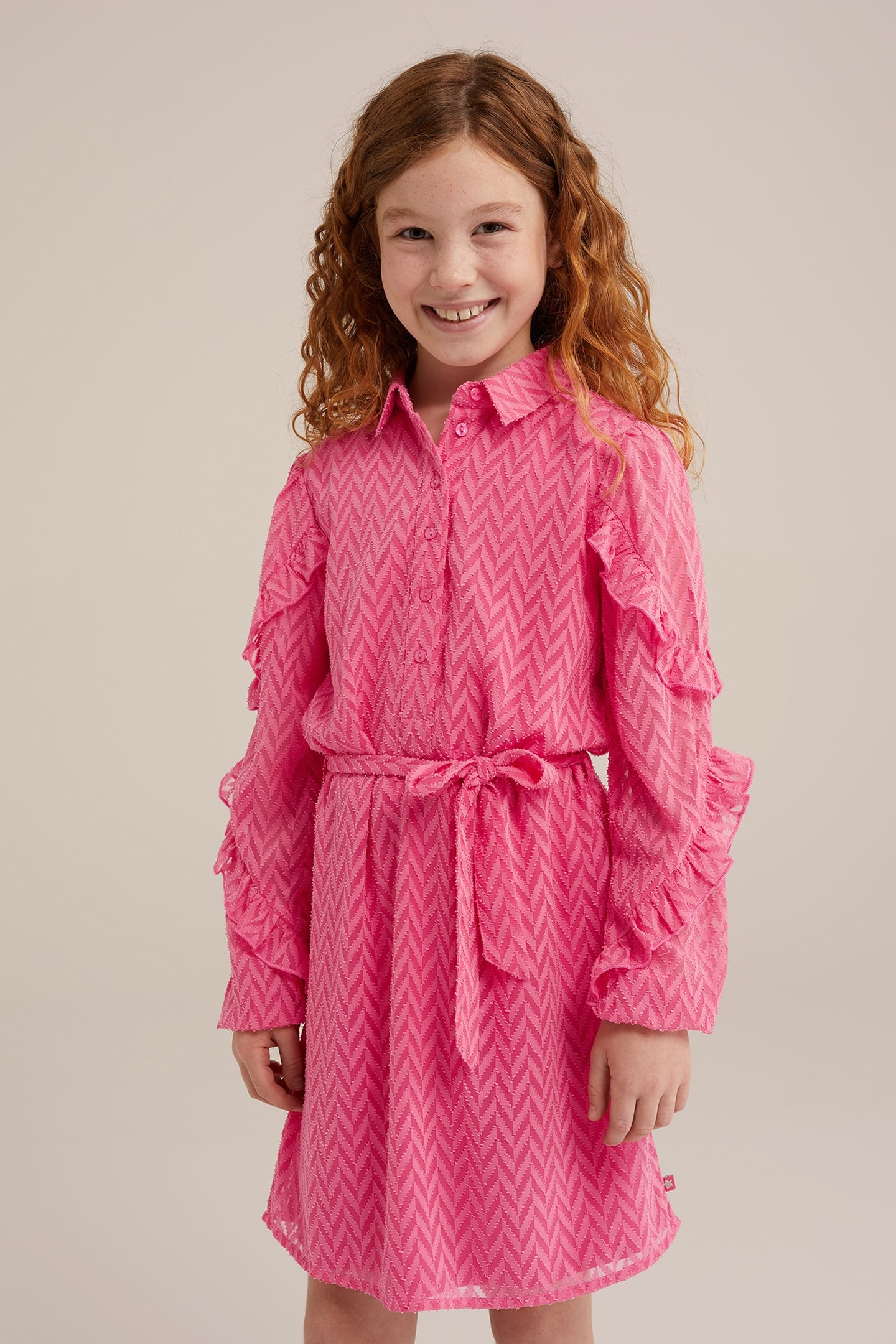 DRESS MID LENGTH PINK 1