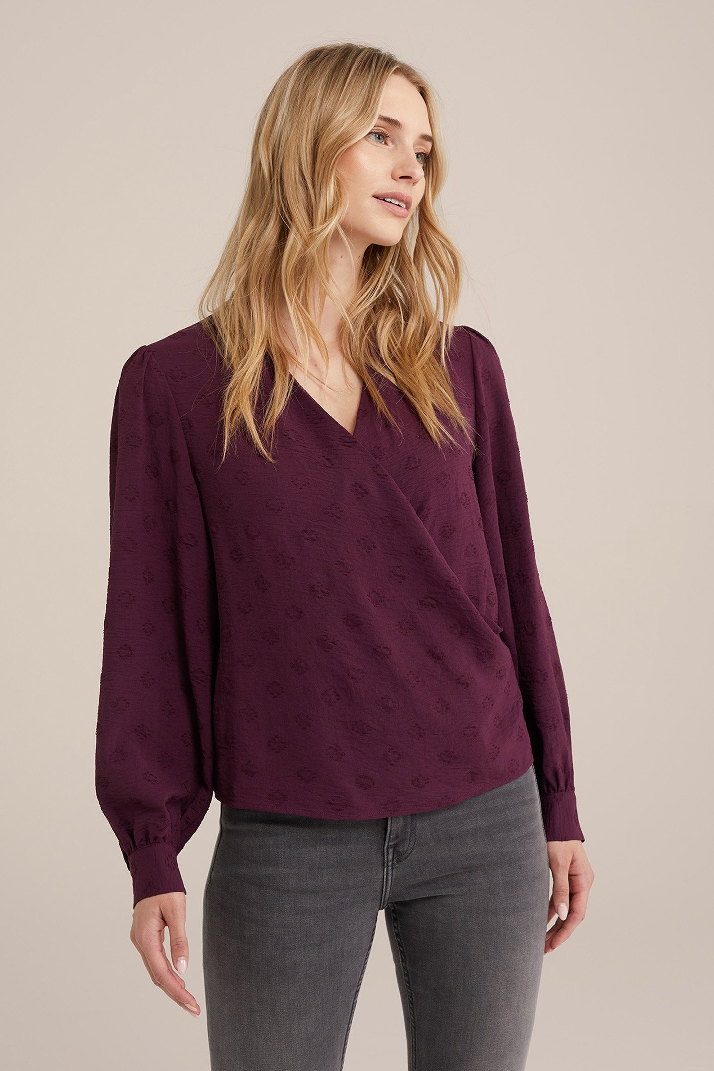 BLOUSE DARK PURPLE 1