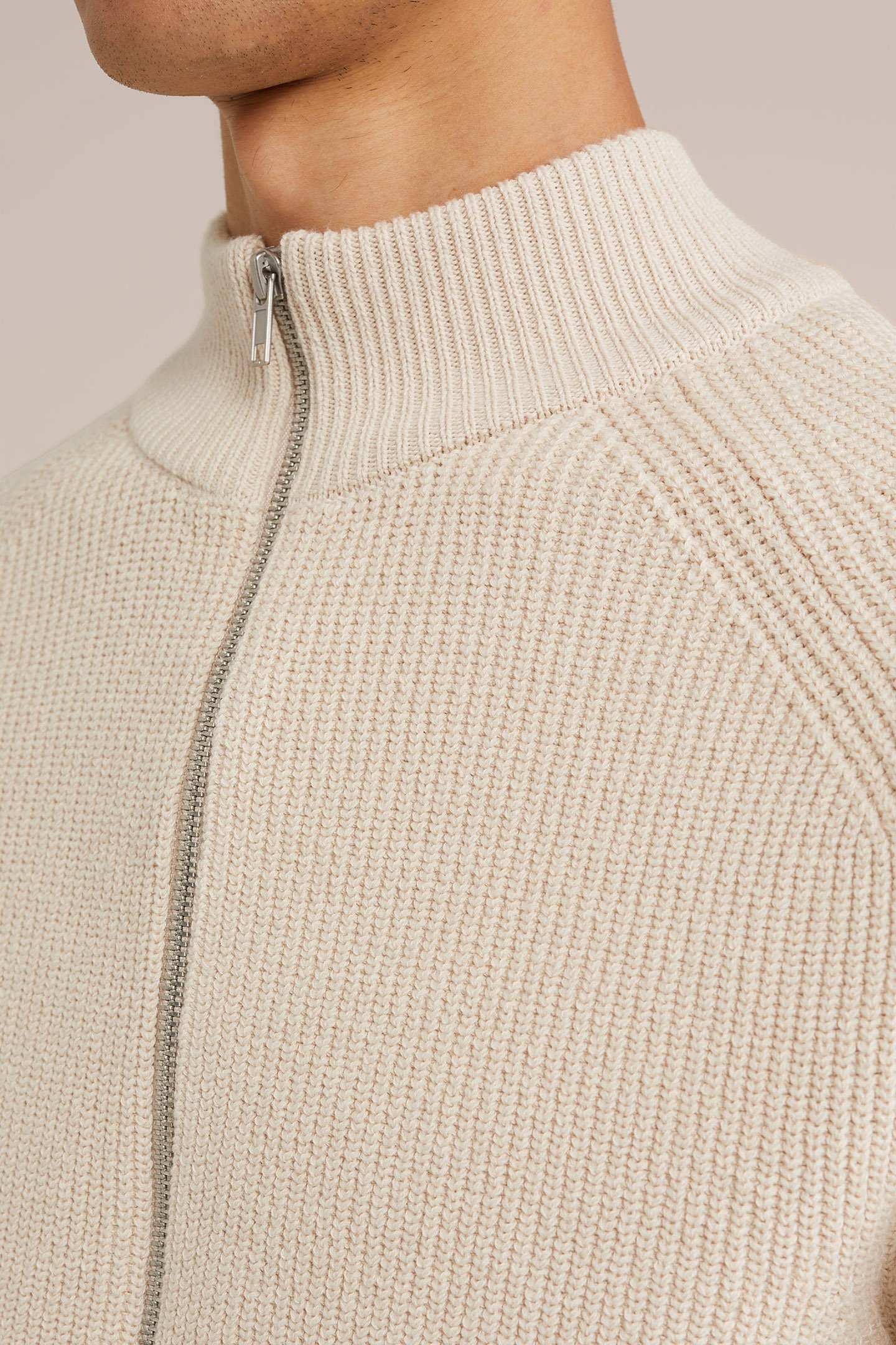 CARDIGAN WITH ZIPPER OFF-WHITE 6