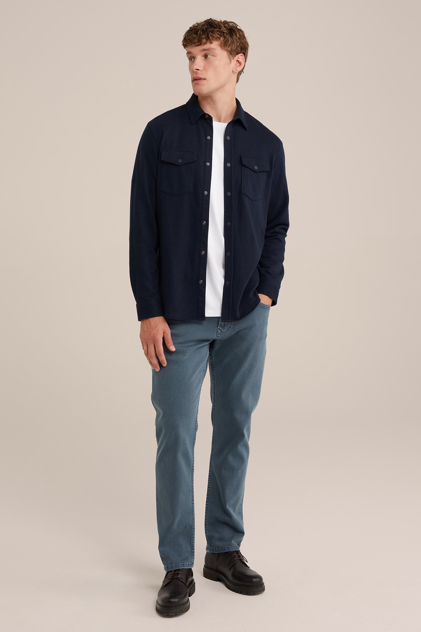 5-POCKET MID WAIST BLUE 3