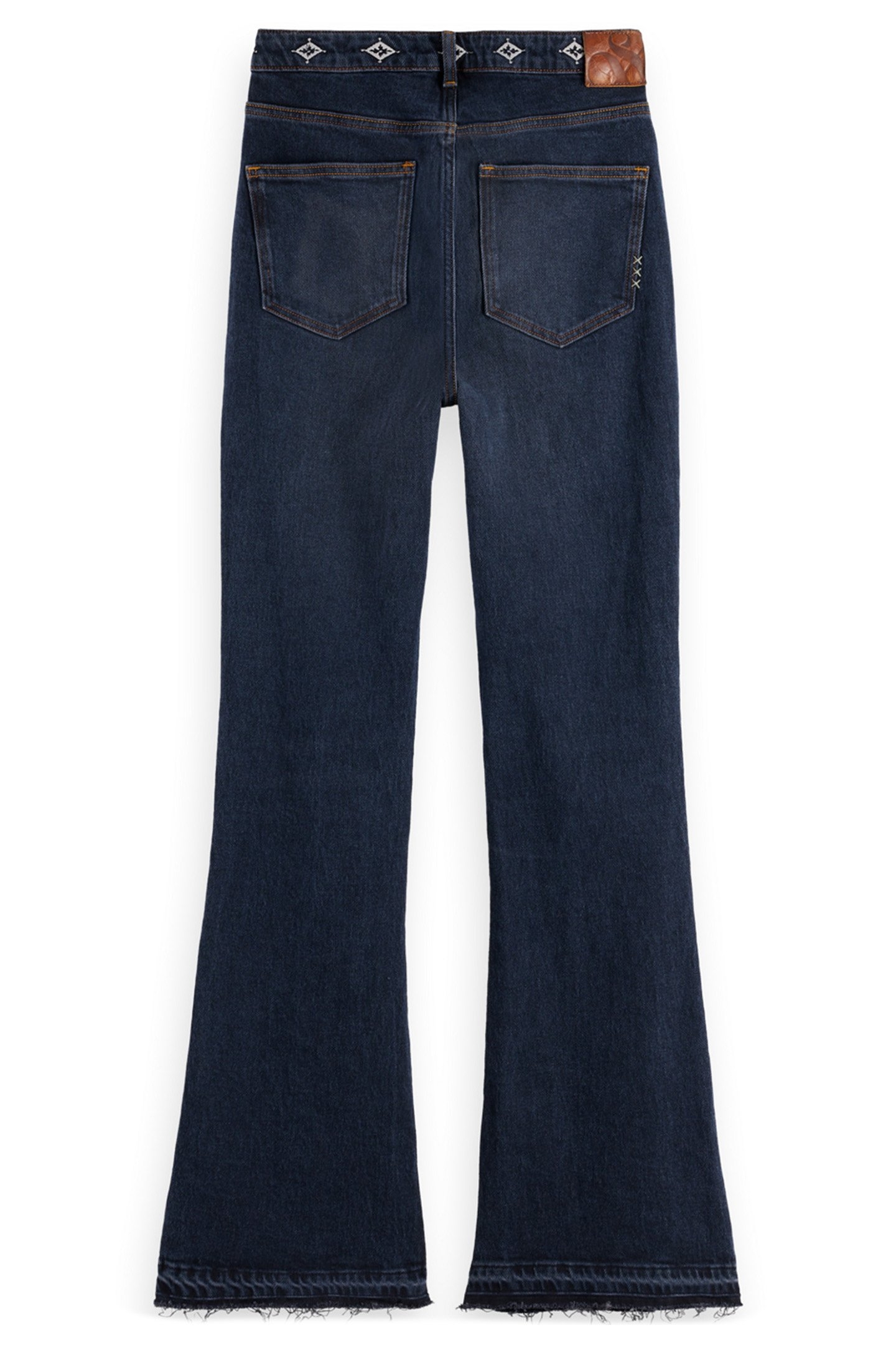 THE CHARM FLARED JEANS WITH EMBROIDERY DETAILS - ROAD TRIP R 5