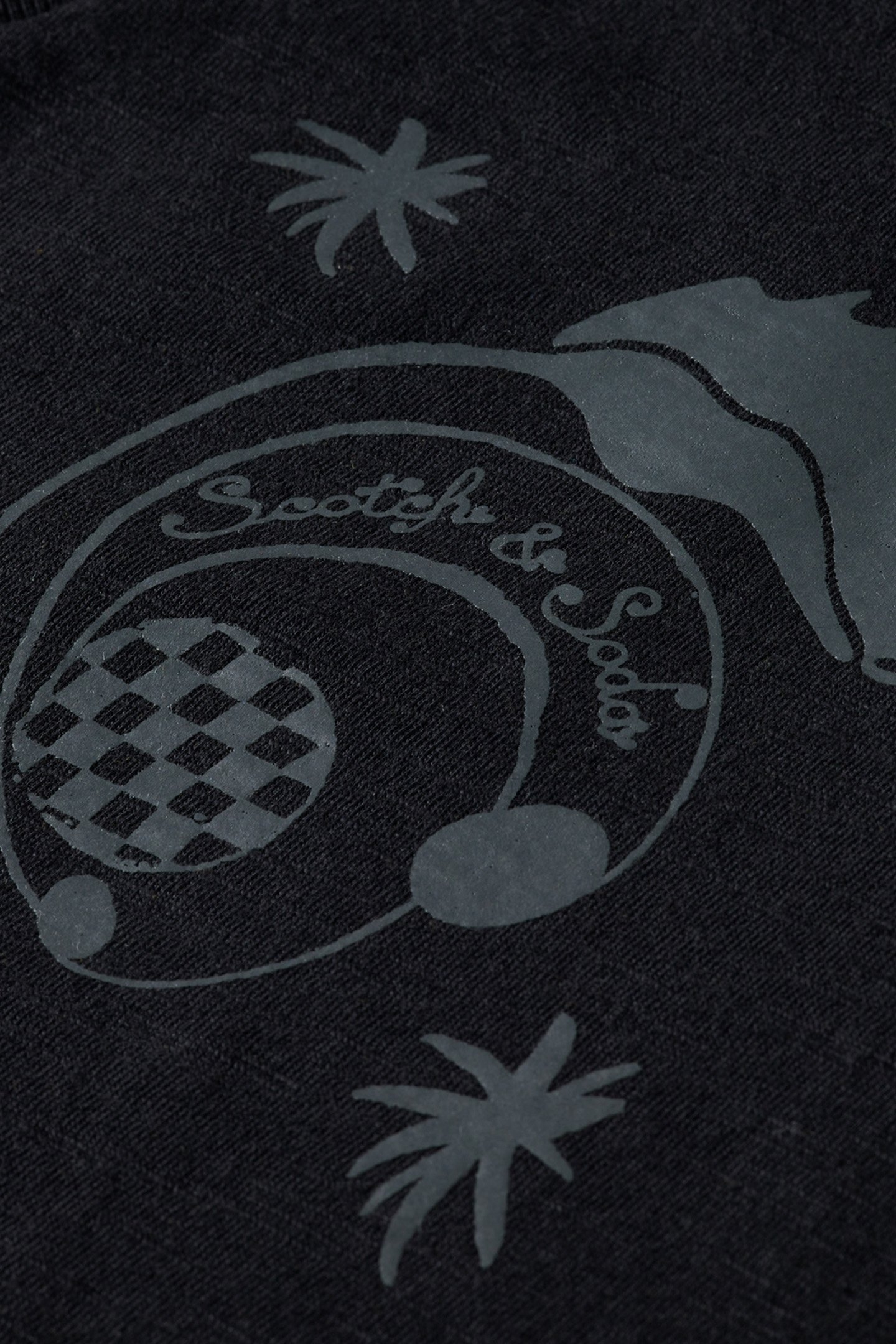 SLUB V-NECK REGULAR FIT T-SHIRT EVENING BLACK 7