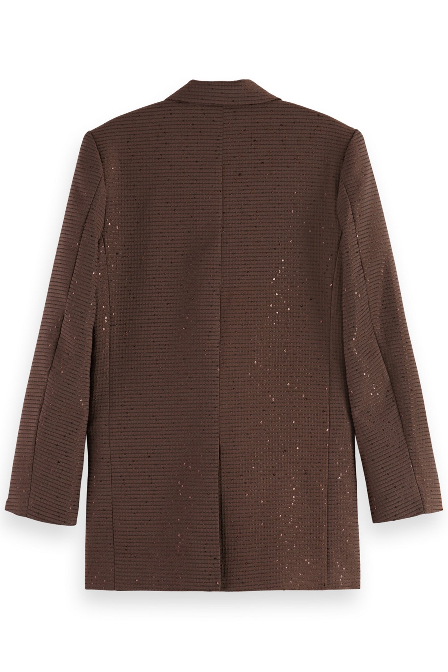SEQUIN JACQUARD SB BLAZER COFFEE 2