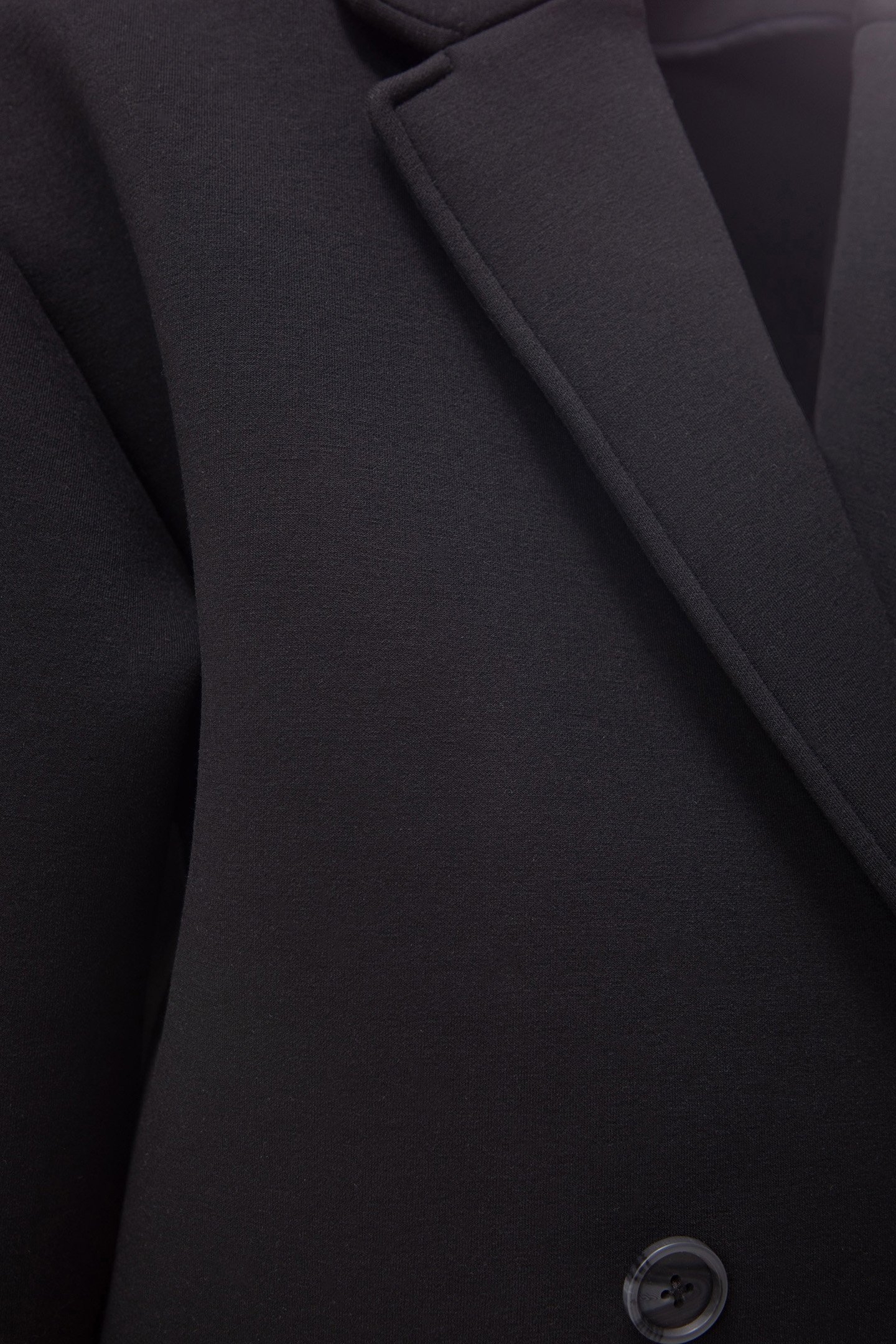 GIRLS' BLACK NEOPRENE KNIT EGG COAT 5