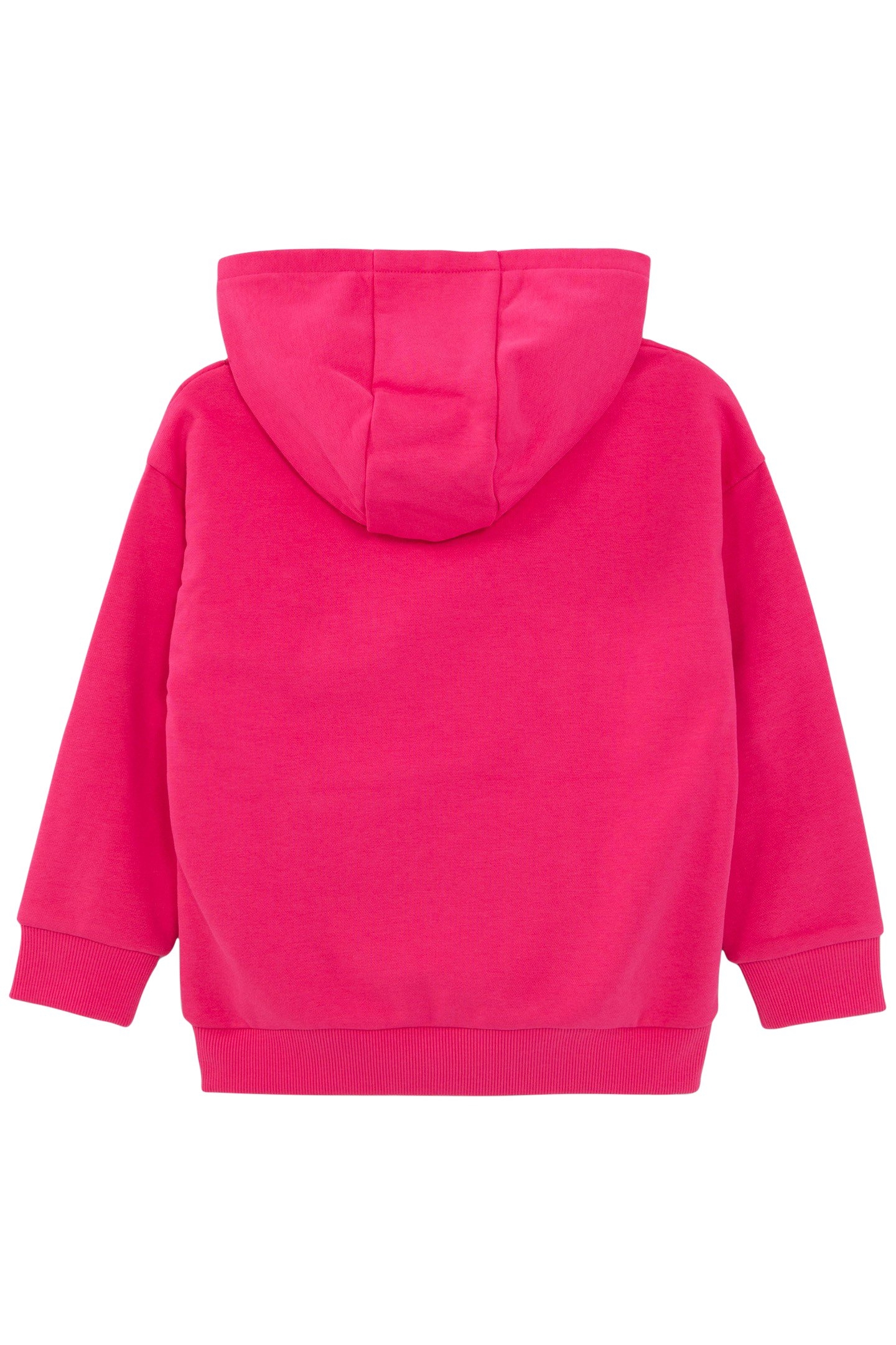 BOYS' PINK ORGANIC COTTON HOODIE, XL EMBROIDERED SLOGAN 2
