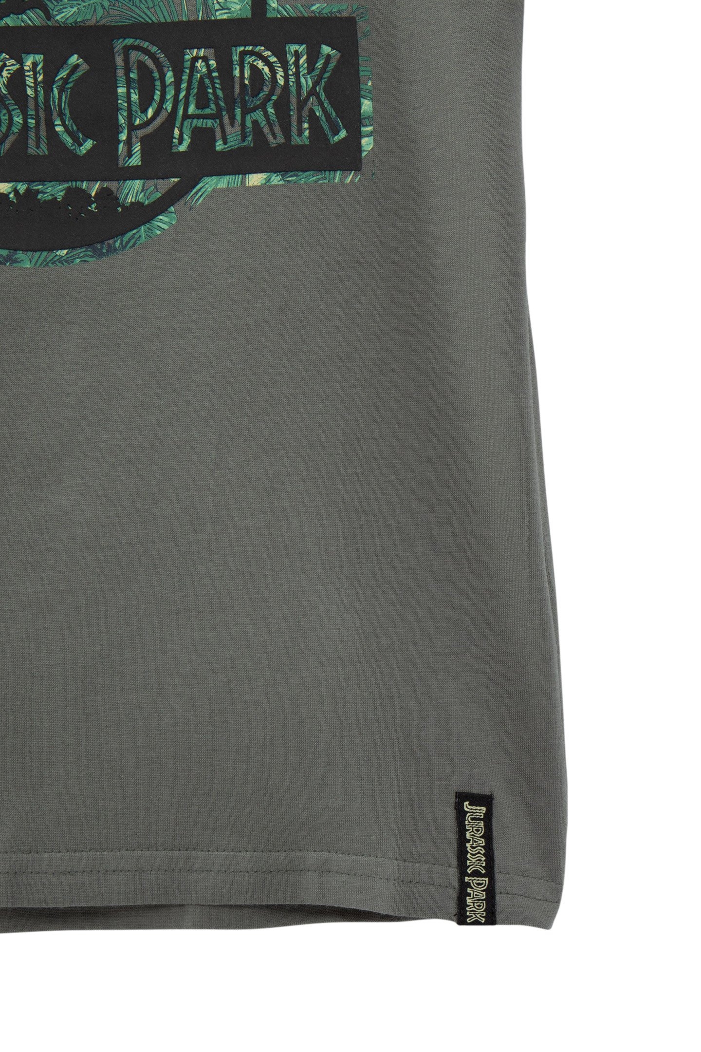 BOYS’ KHAKI T-SHIRT WITH RUBBER JURASSIC PARK LOGO 5