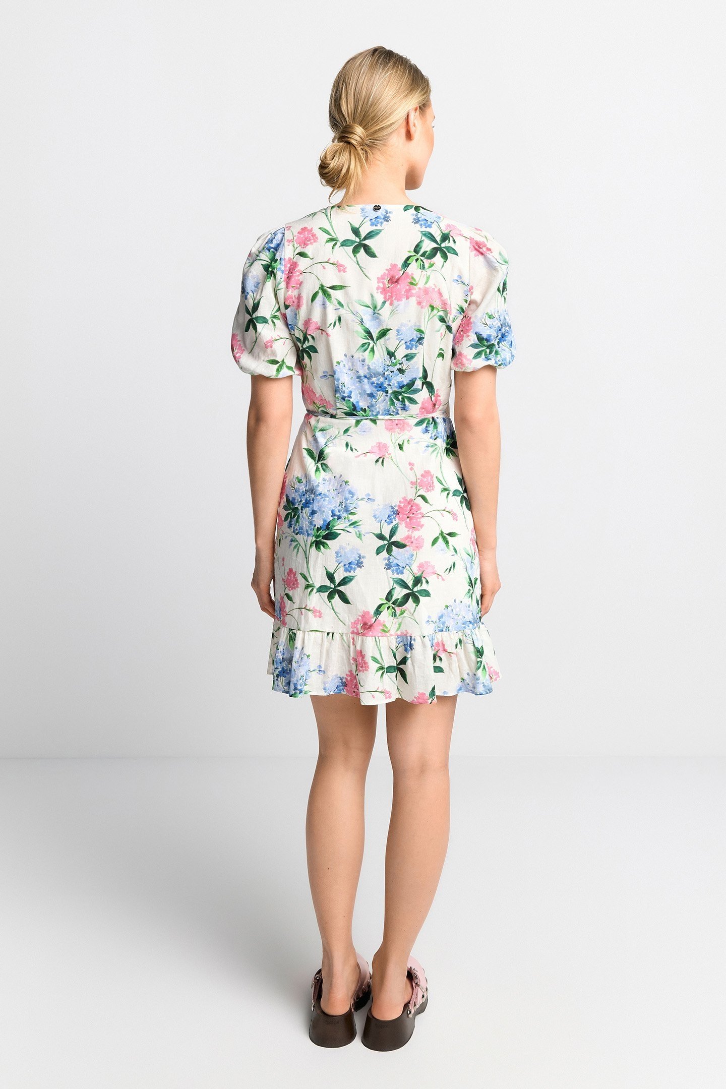 PRINTED MIDI DRESS SUSTAINABLE WHISPER WHITE 3