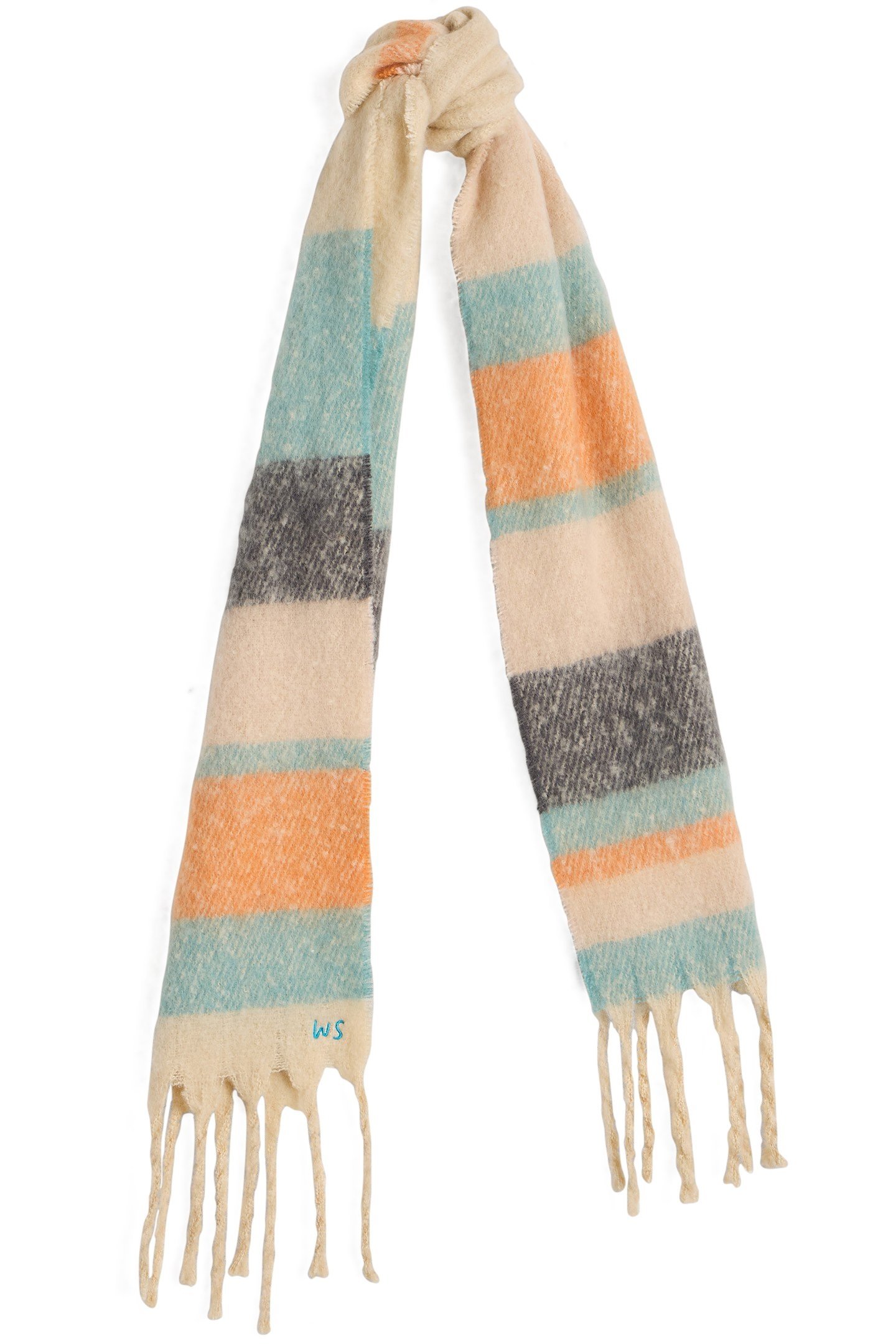SHELLY SKINNY SCARF NATURAL MULTI 1