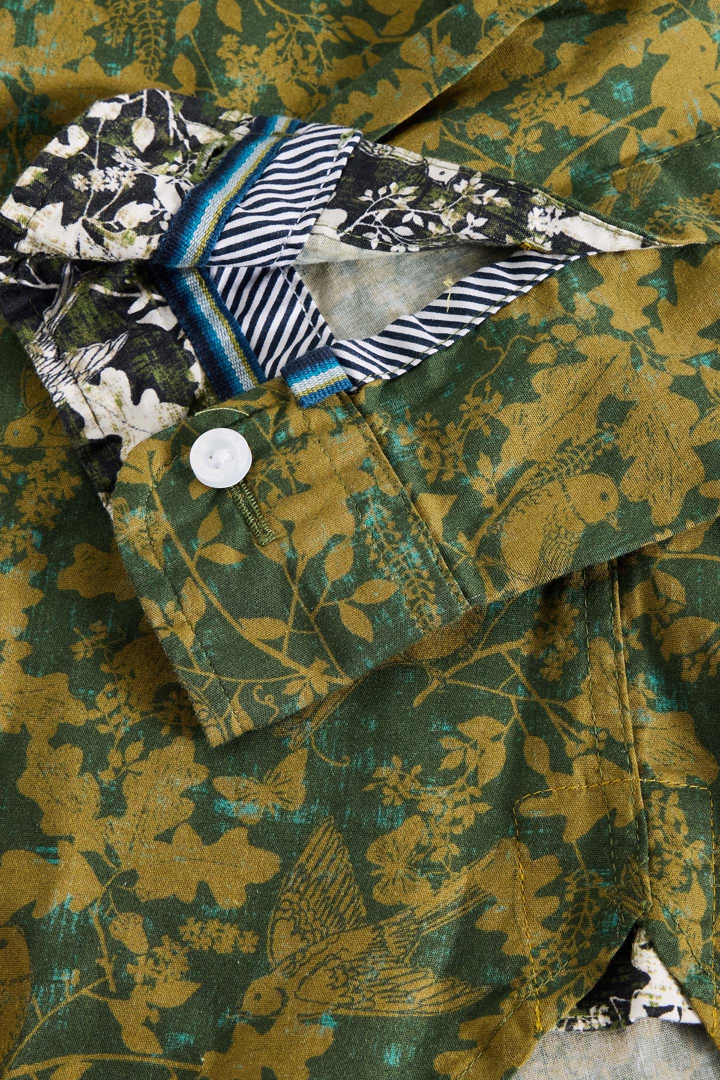 HAWTHORN BIRD PRINTED SHIRT GREEN MULTI 6