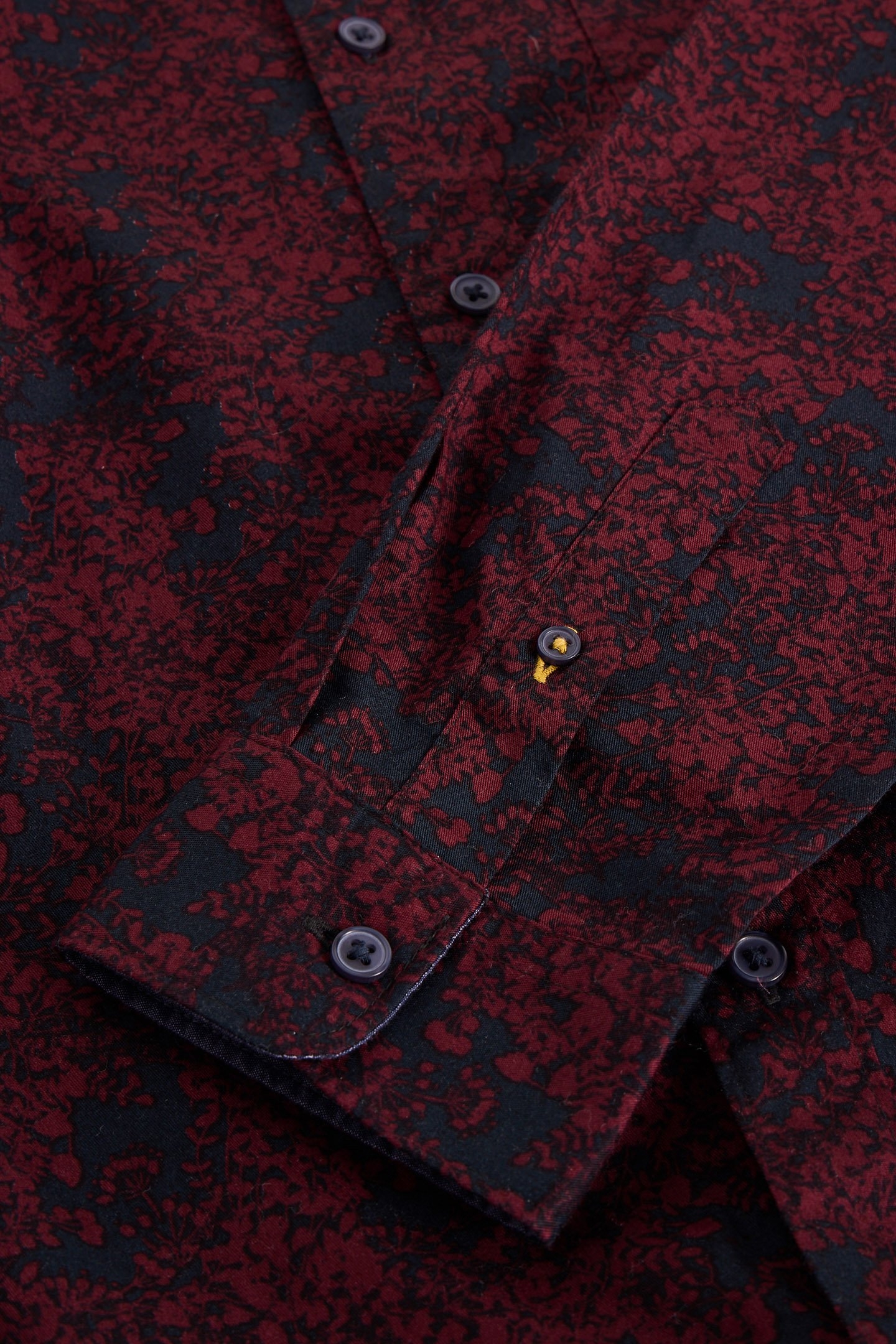 FLORAL WREATH PRINTED SHIRT PLUM PRINT 6